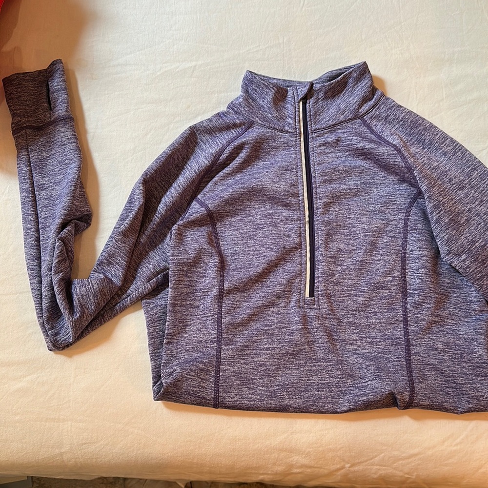 Quarter zip athletic pullover